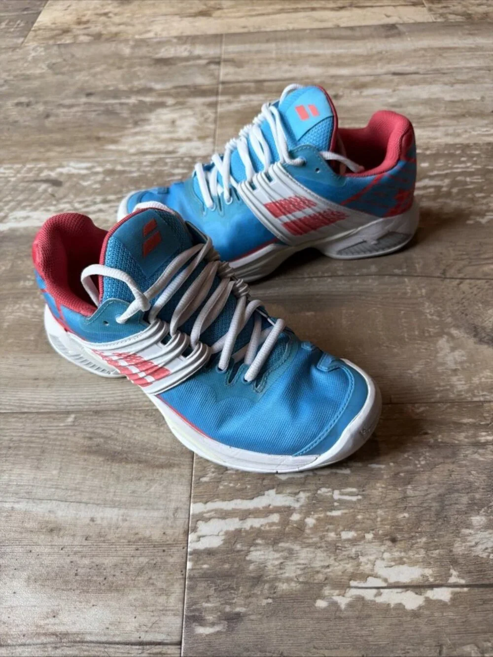 BABOLAT Propulse Fury All Court Blue Pink Tennis Shoes Women’s 7